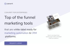 How convrrt.com looks like on a tablet such as an iPad.