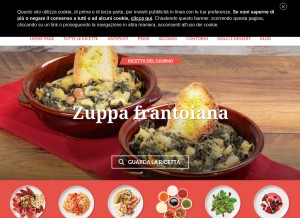 How cookaround.com looks like on a tablet such as an iPad.