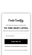 How cookscountry.com looks like on a mobile device such as an iPhone.