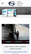 How cooksecuritygroup.com looks like on a mobile device such as an iPhone.