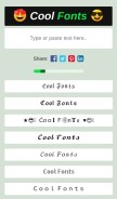 How coolfonts.cool looks like on a mobile device such as an iPhone.