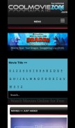 How coolmoviezone.io looks like on a mobile device such as an iPhone.