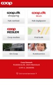 How coop.dk looks like on a mobile device such as an iPhone.