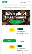How coop.se looks like on a mobile device such as an iPhone.