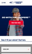 How coopertire.com looks like on a mobile device such as an iPhone.
