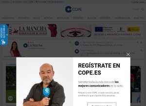 How cope.es looks like on a tablet such as an iPad.