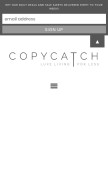 How copycatchic.com looks like on a mobile device such as an iPhone.