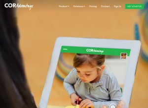 How coradvantage.com looks like on a tablet such as an iPad.