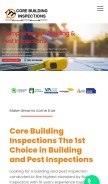 How corebuildinginspections.com.au looks like on a mobile device such as an iPhone.