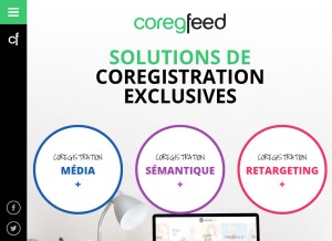 How coreg-feed.com looks like on a tablet such as an iPad.