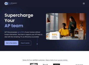 How coreintegrator.com looks like on a tablet such as an iPad.