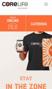 How corelifeeatery.com looks like on a mobile device such as an iPhone.