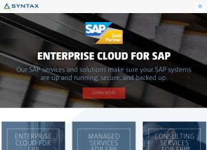 How coresys.com looks like on a tablet such as an iPad.