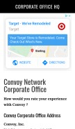 How corporateofficehq.com looks like on a mobile device such as an iPhone.