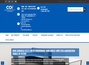 How corporateofficeint.com looks like on a tablet such as an iPad.