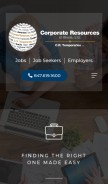 How corporateresources.com looks like on a mobile device such as an iPhone.