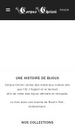 How corpuschristi.fr looks like on a mobile device such as an iPhone.