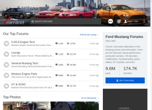 How corral.net looks like on a tablet such as an iPad.