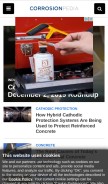 How corrosionpedia.com looks like on a mobile device such as an iPhone.