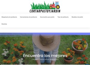 How cortarcespedpasto.com looks like on a tablet such as an iPad.