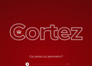 How cortezworld.com looks like on a tablet such as an iPad.