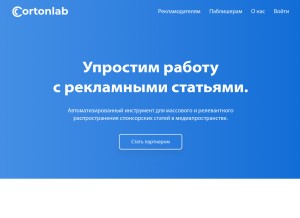 How cortonlab.com looks like on a tablet such as an iPad.