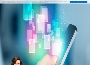 How cosmomedia.es looks like on a tablet such as an iPad.