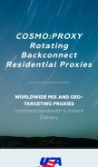 How cosmoproxy.com looks like on a mobile device such as an iPhone.