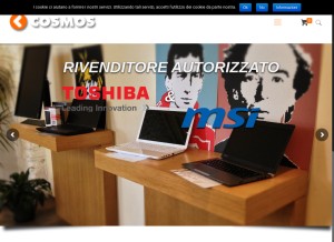 How cosmos.it looks like on a tablet such as an iPad.