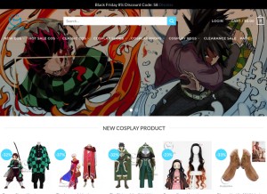 How cosplayclass.com looks like on a tablet such as an iPad.