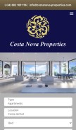 How costanova-properties.com looks like on a mobile device such as an iPhone.
