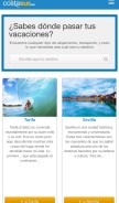 How costasur.com looks like on a mobile device such as an iPhone.