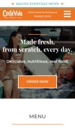How costavida.com looks like on a mobile device such as an iPhone.