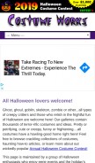 How costume-works.com looks like on a mobile device such as an iPhone.