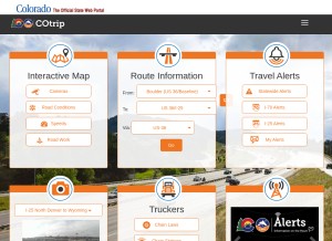 How cotrip.org looks like on a tablet such as an iPad.