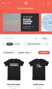 How cottonbureau.com looks like on a mobile device such as an iPhone.