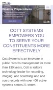 How cottsystems.com looks like on a mobile device such as an iPhone.