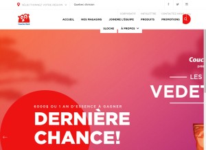 How couche-tard.com looks like on a tablet such as an iPad.