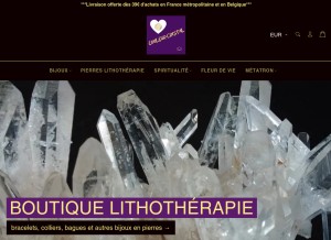 How couleurcristal.fr looks like on a tablet such as an iPad.