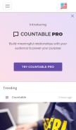 How countable.us looks like on a mobile device such as an iPhone.