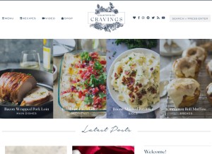 How countrysidecravings.com looks like on a tablet such as an iPad.
