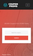 How couponpromo.org looks like on a mobile device such as an iPhone.