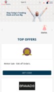 How couponrovers.com looks like on a mobile device such as an iPhone.