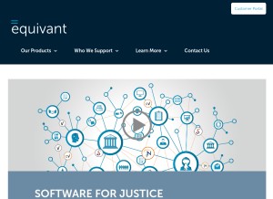 How courtview.com looks like on a tablet such as an iPad.
