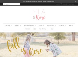 How coutureflower.com looks like on a tablet such as an iPad.