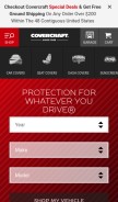 How covercraft.com looks like on a mobile device such as an iPhone.