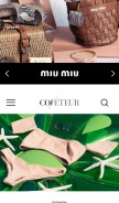 How coveteur.com looks like on a mobile device such as an iPhone.
