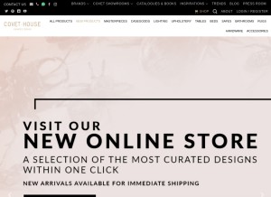 How covethouse.eu looks like on a tablet such as an iPad.