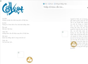 How coviet.vn looks like on a tablet such as an iPad.