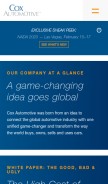 How coxautoinc.com looks like on a mobile device such as an iPhone.